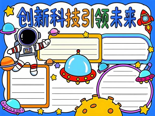 航空航天迭代发展,现代科技创新手抄报
